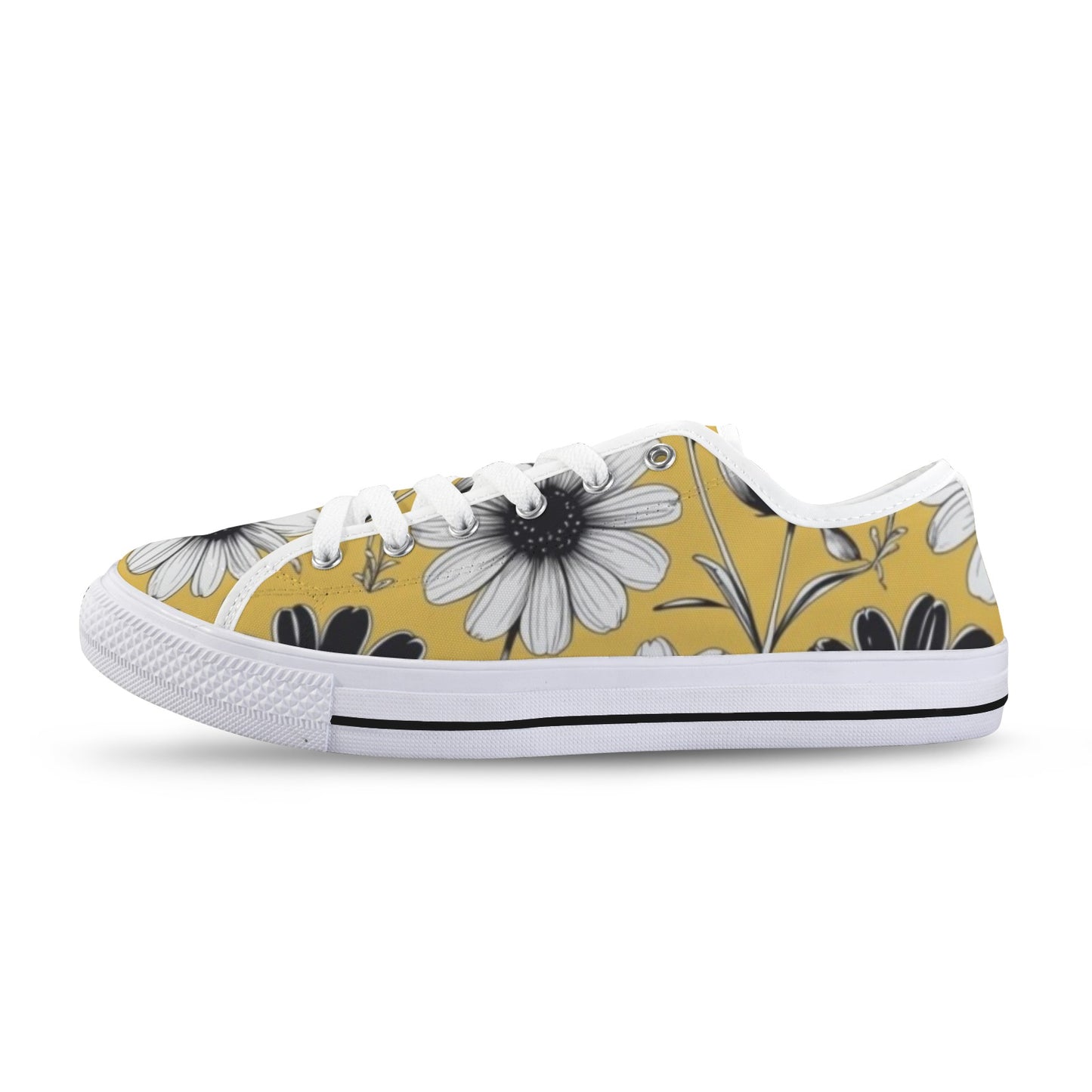 Yellow Blossom Low — White