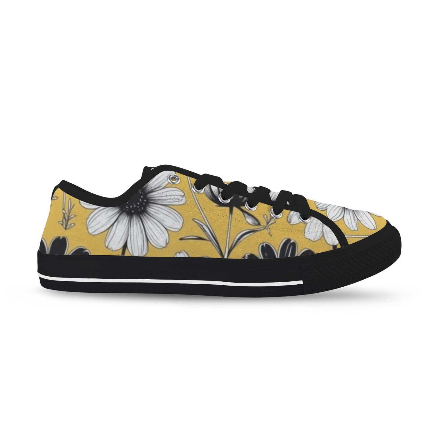 Yellow Blossom Low — Black