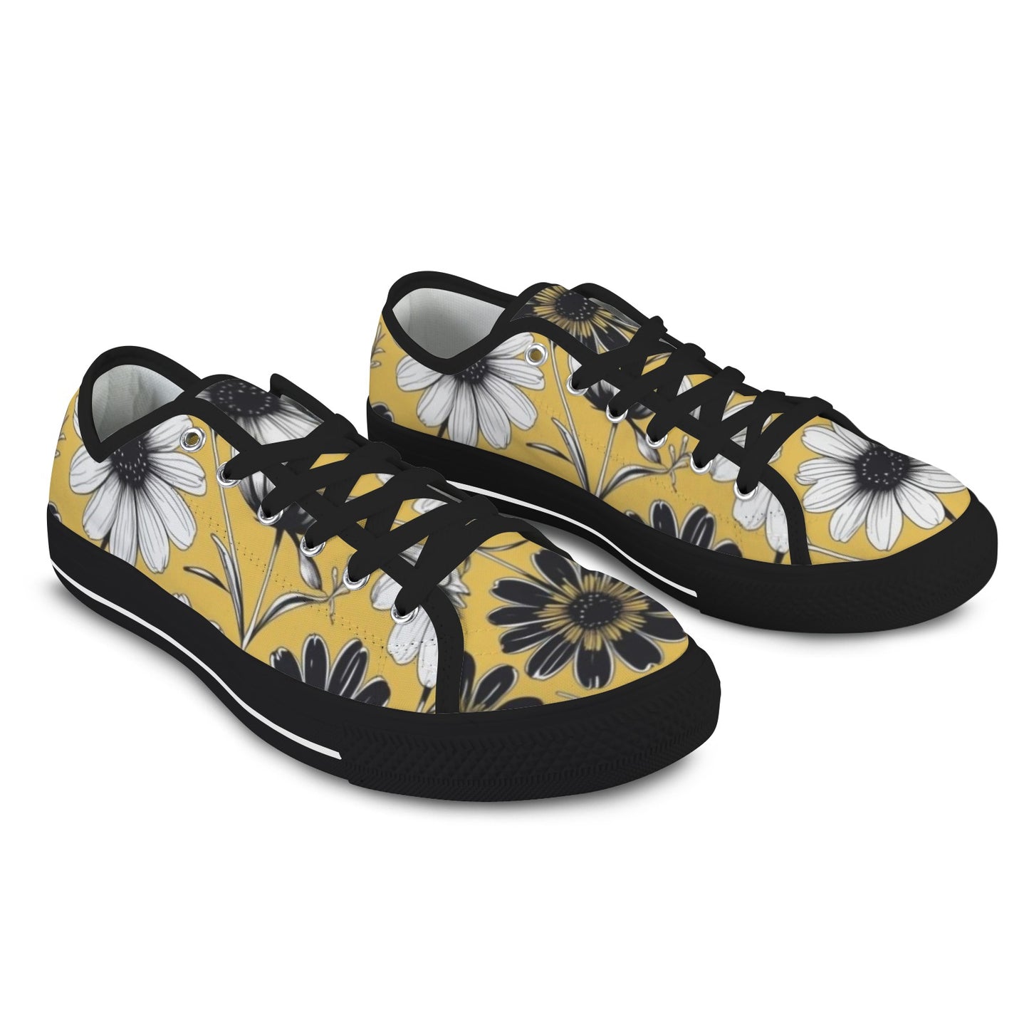 Yellow Blossom Low — Black
