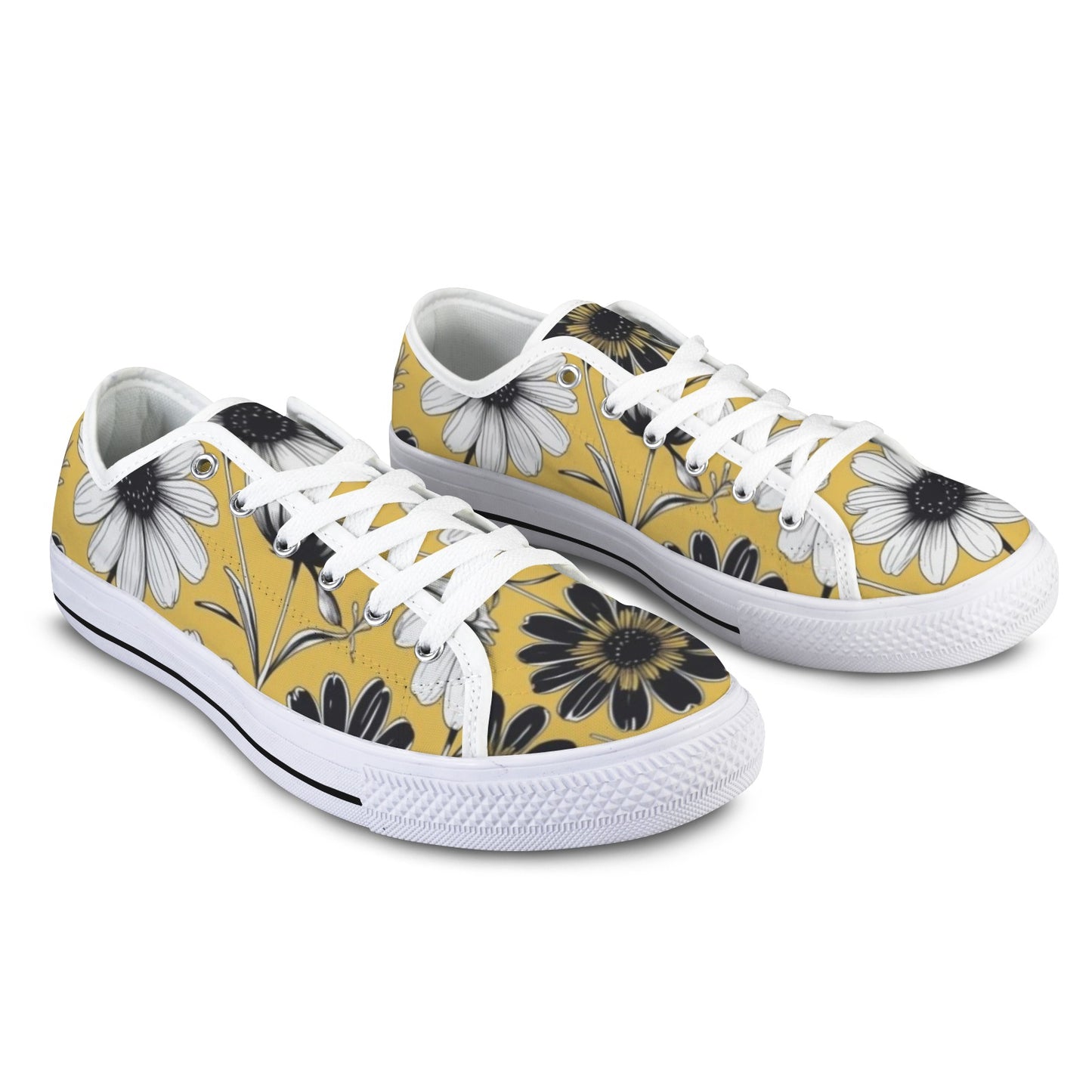 Yellow Blossom Low — White
