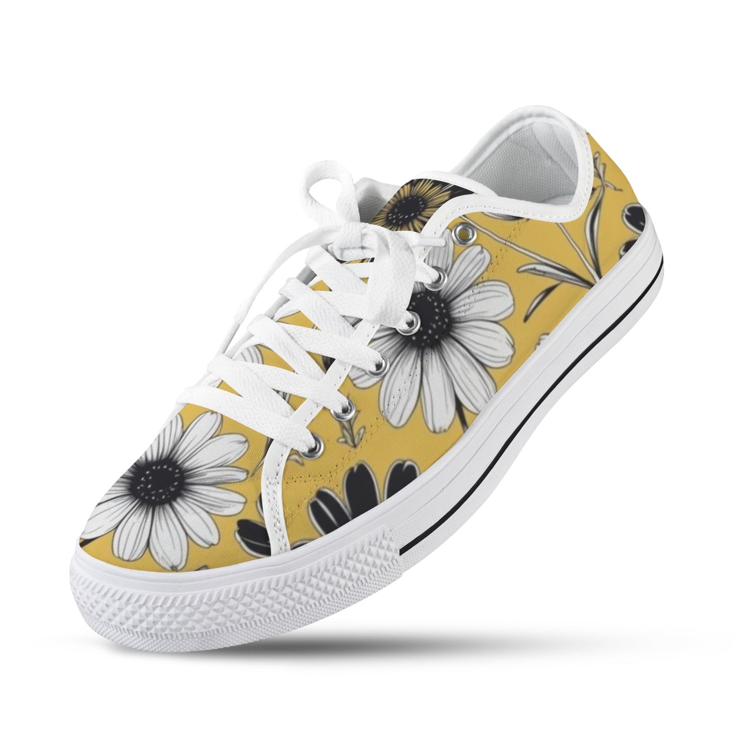 Yellow Blossom Low — White