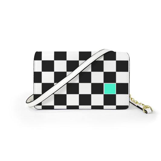 Rhythm and Check Mini Chain Crossbody Bag