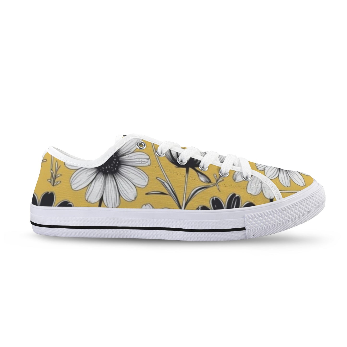 Yellow Blossom Low — White